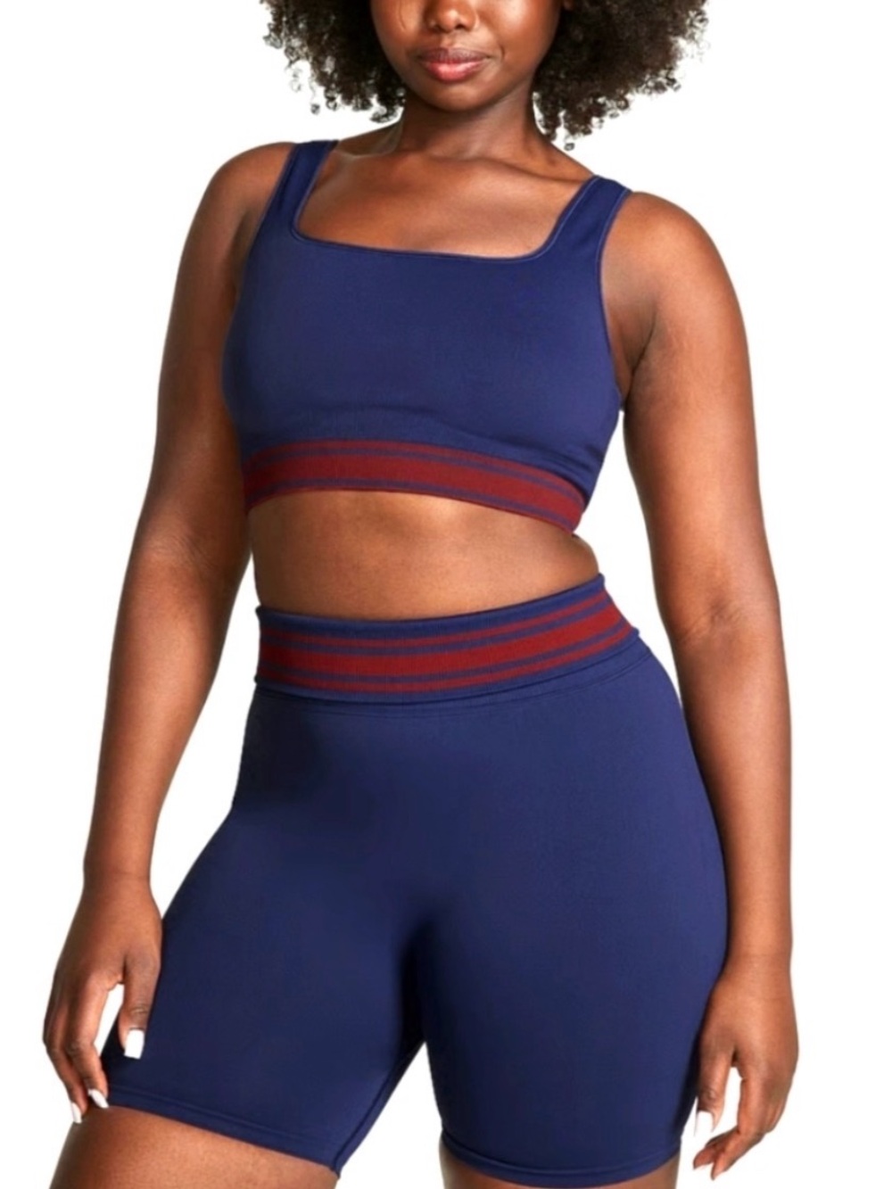 PINK  -   Navy Biker Shorts